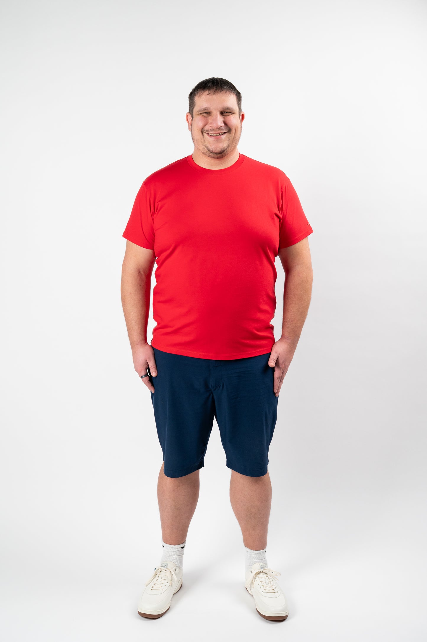 Model: David P, Size: XX-Large, Height: 6’4”/193cm