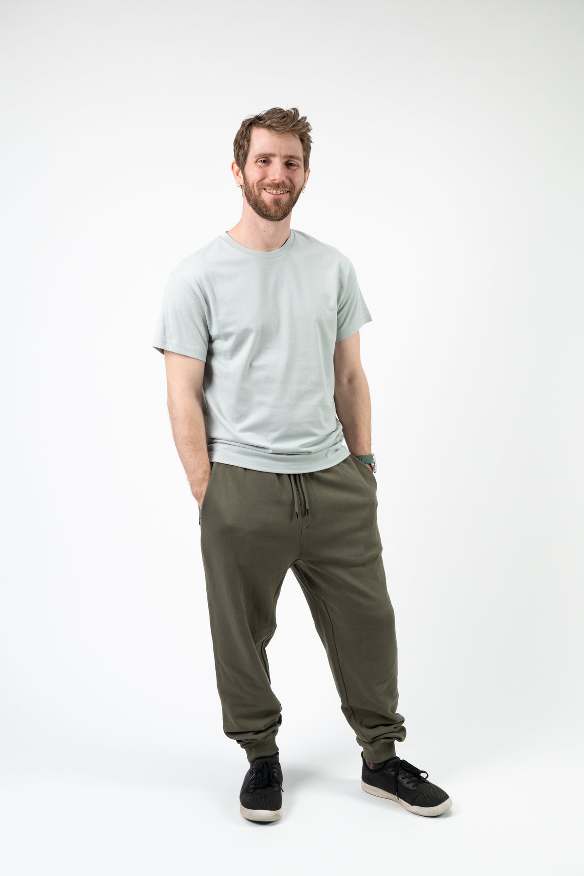 Model: Linus, Size: Medium, Height: 5’6”/168cm #color_jade grey