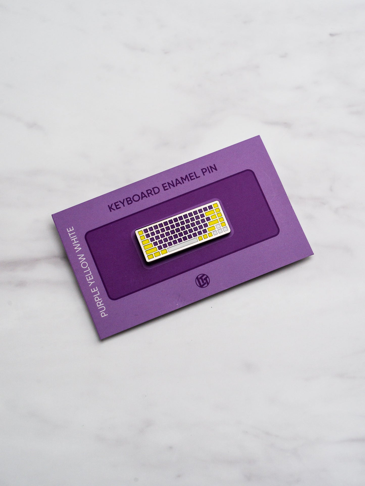 Bonus Keyboard Pin Purple Yellow White