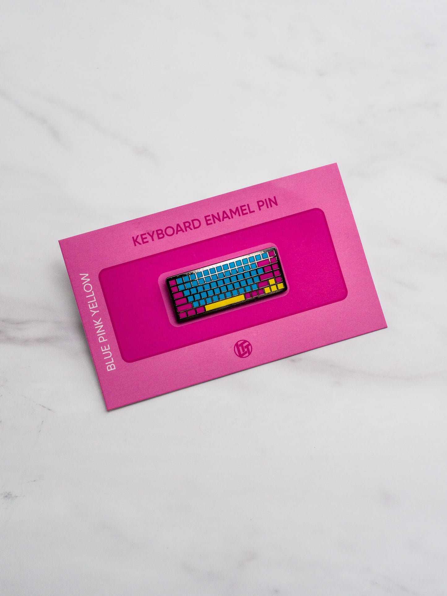 Bonus Keyboard Pin Blue Pink Yellow