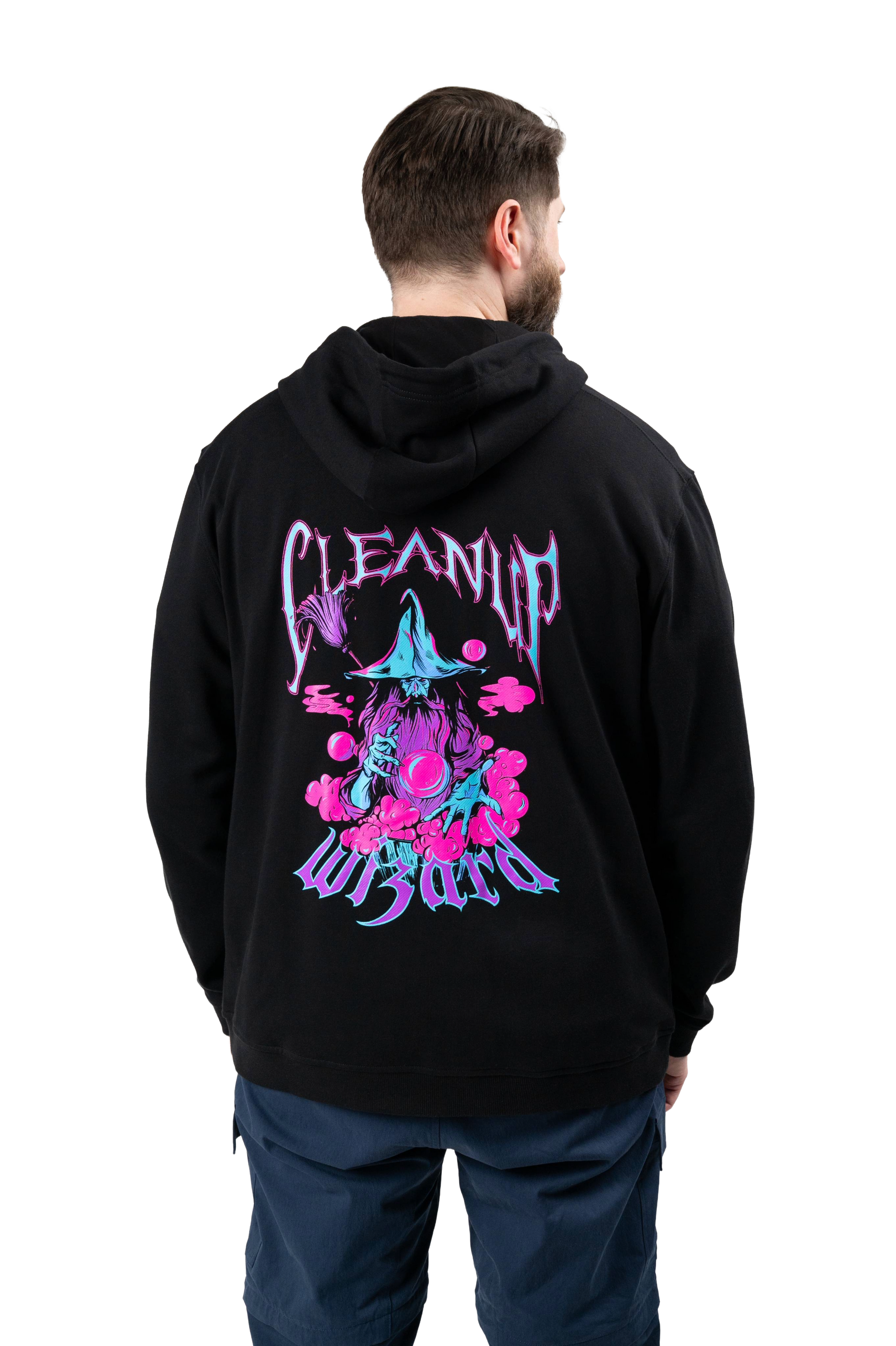 Cleanup Wizard Zip Up Hoodie