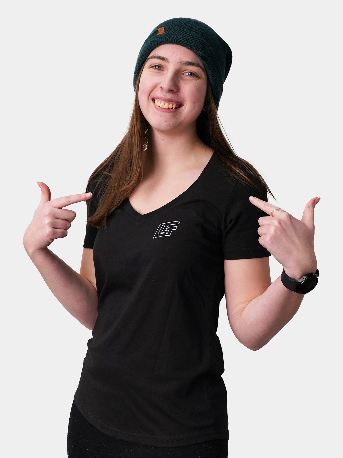 Model: Emily, Size: Medium, Height: 5’11”/180cm