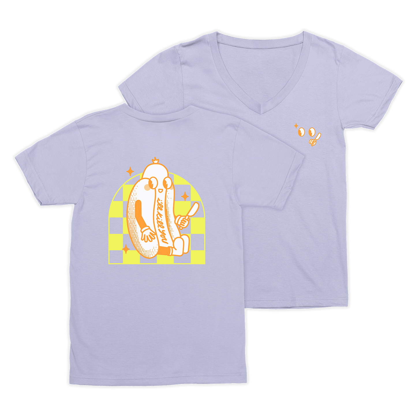 Not a Hot Dog V-neck T-shirt