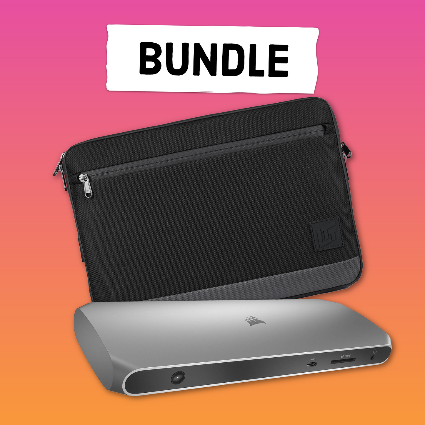 The Offsite Laptop Bag & Corsair TBT100 Thunderbolt 3 Dock Bundle