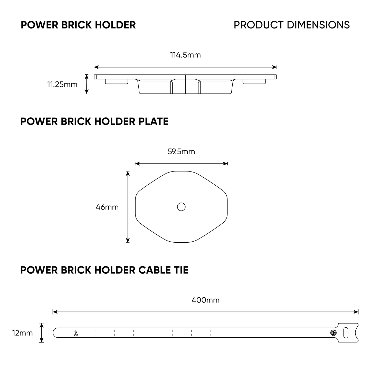 MCM Power Brick Holder (2-pack)