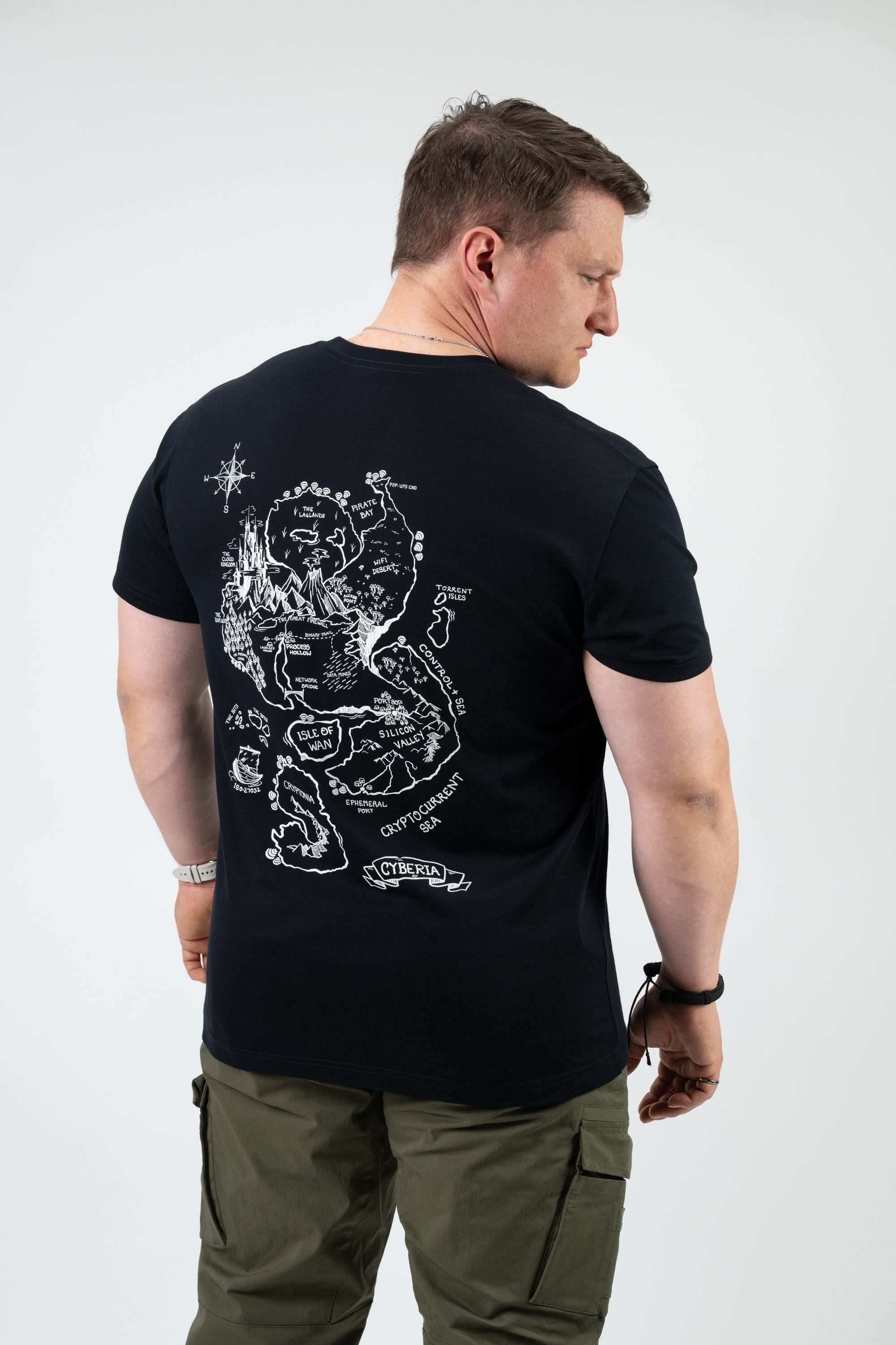 Model: Thomas S, Size: Large, Height: 5’9”/175cm #color_black