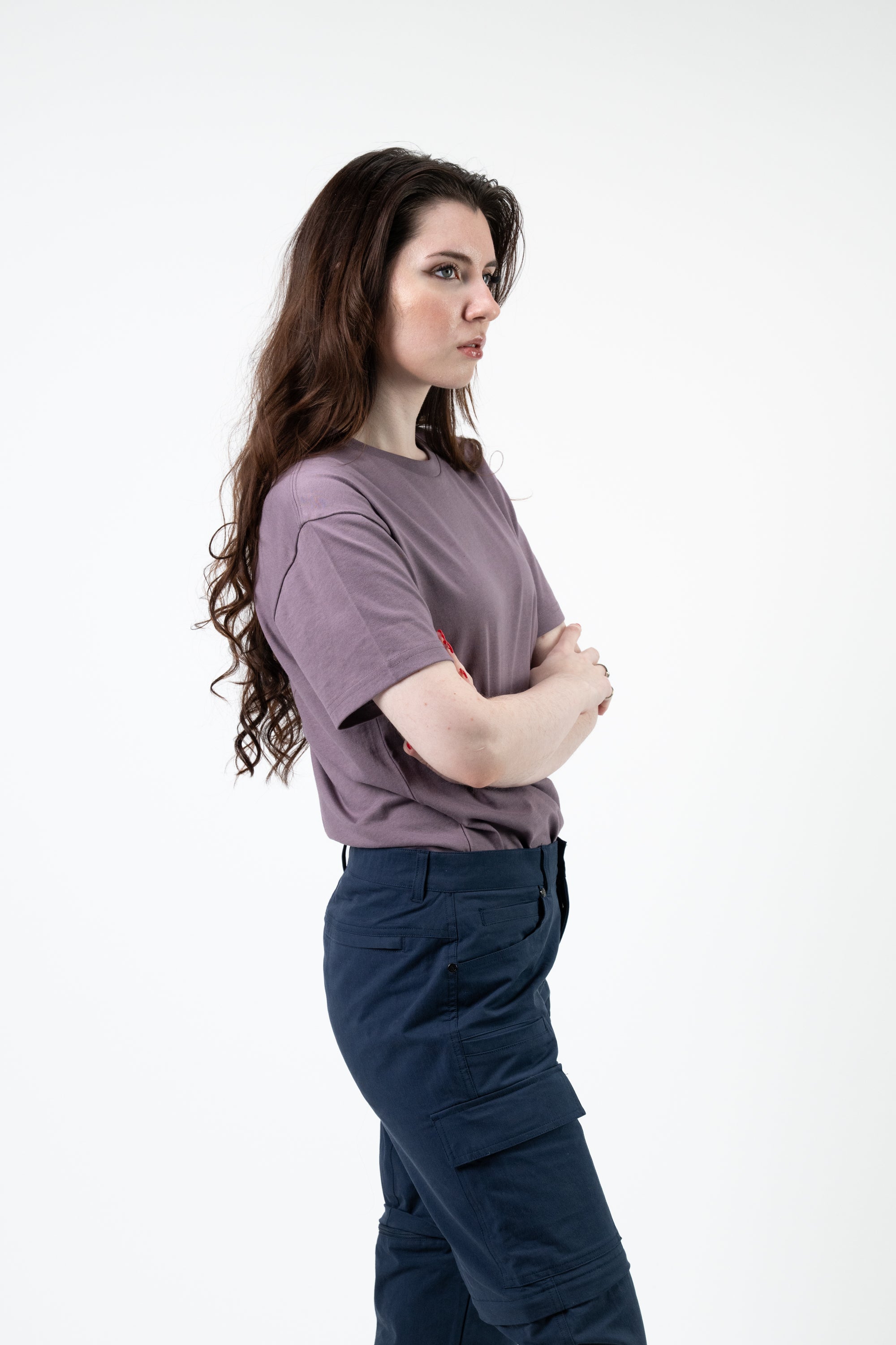 Model: Tatjana, Size: Small, Height: 5’7”/170cm #color_grape
