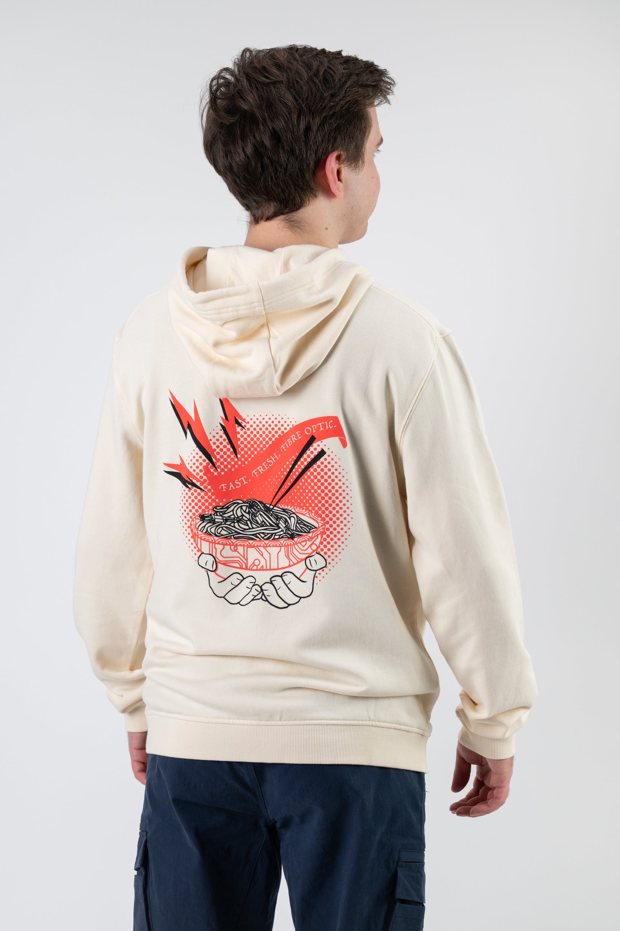 トップス PRINT OVER FOODIE BEEDEN NetNoodz Hoodie - Cable-Inspired Graphic Hoodie | LTTStore