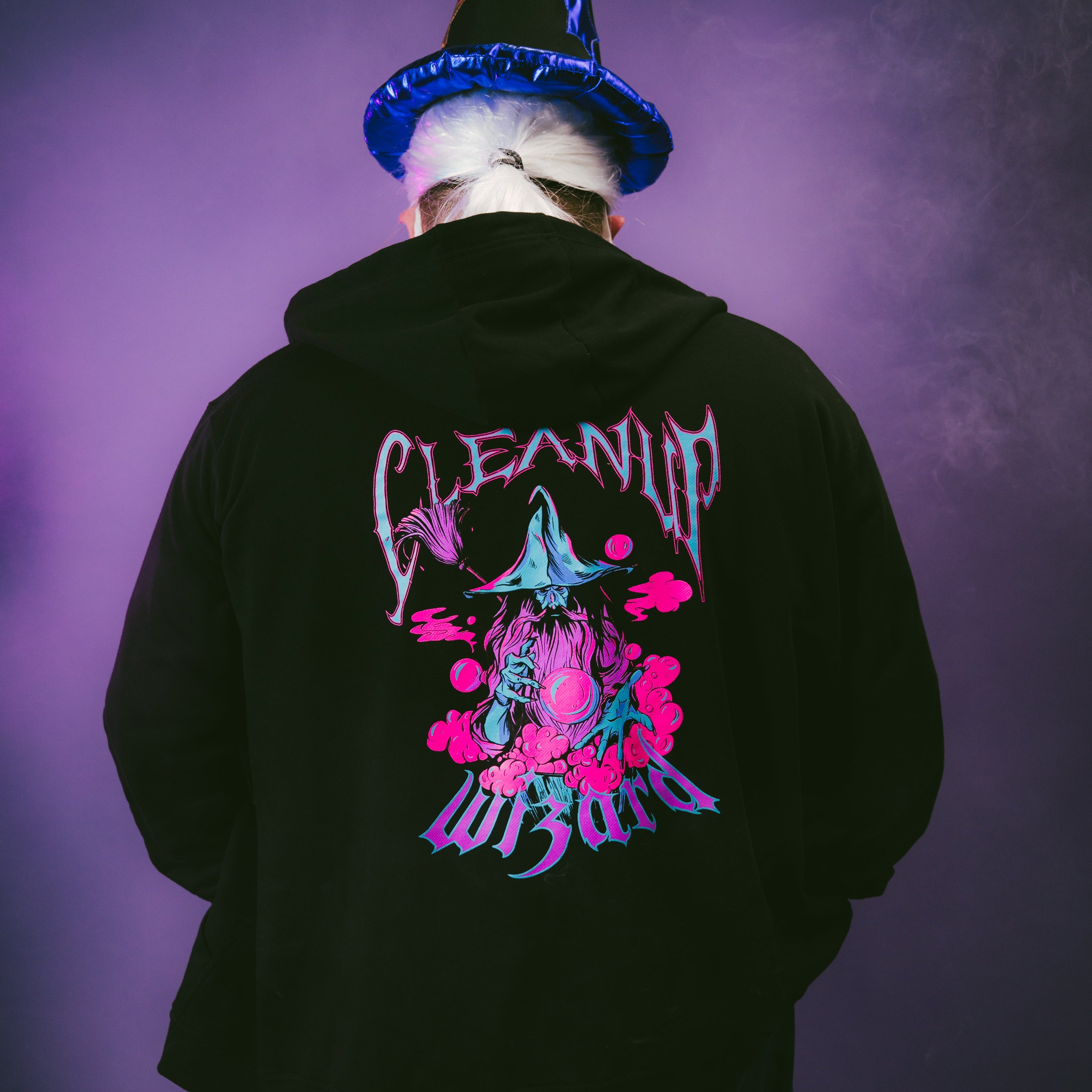 Cleanup Wizard Zip Up Hoodie