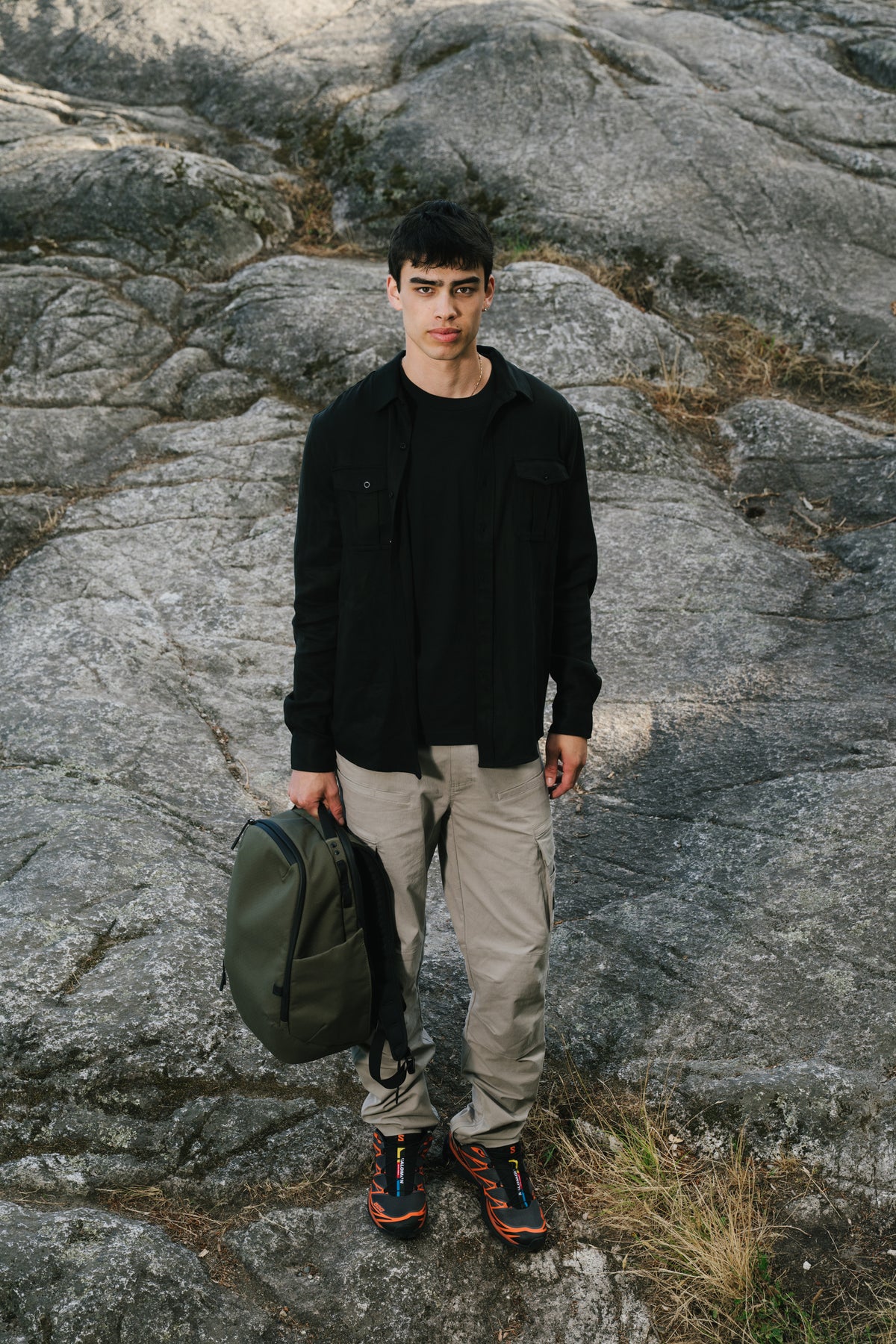 Model: Kai, Height: 6’2”, Size: Medium