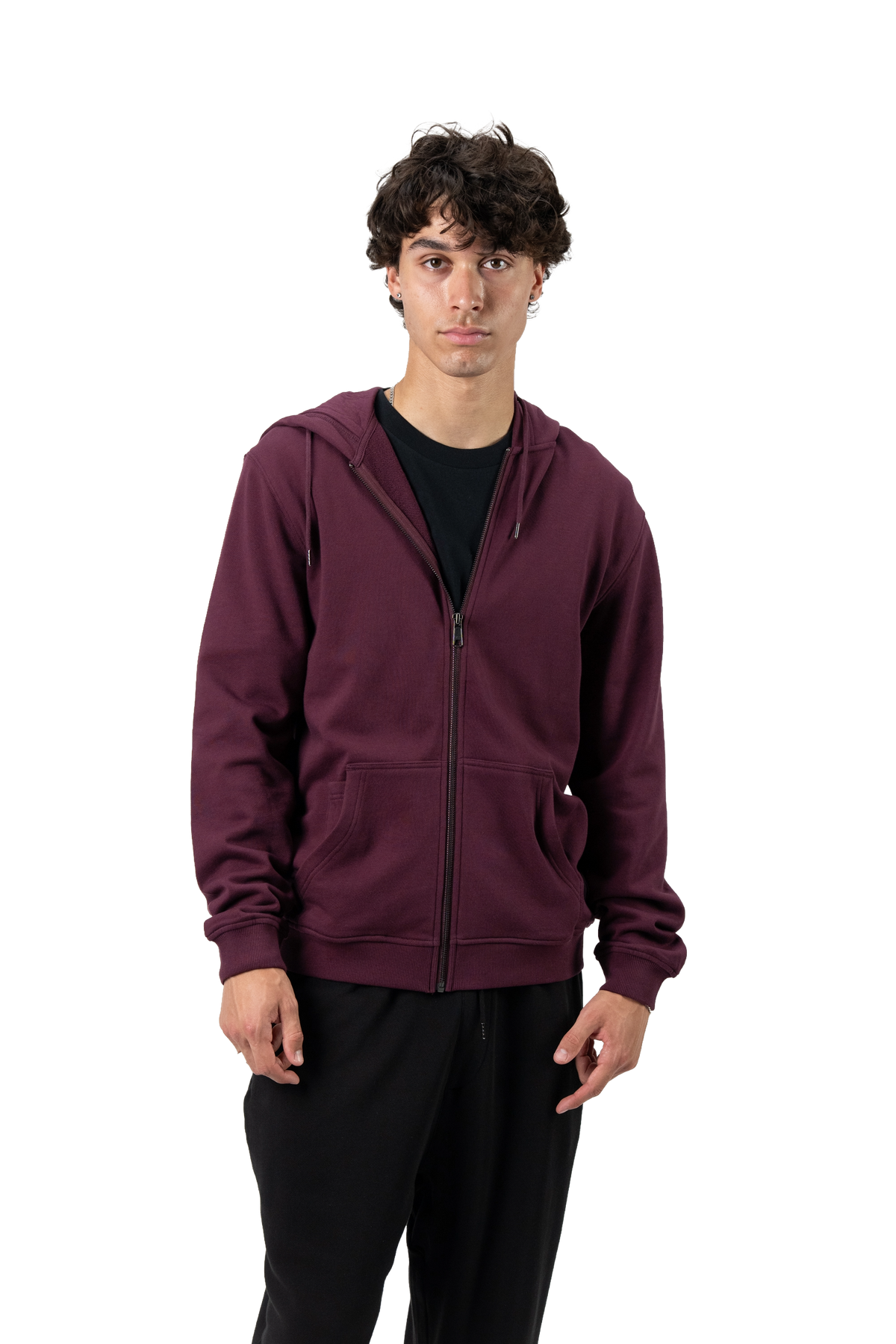 Blank Zip-Up Hoodie