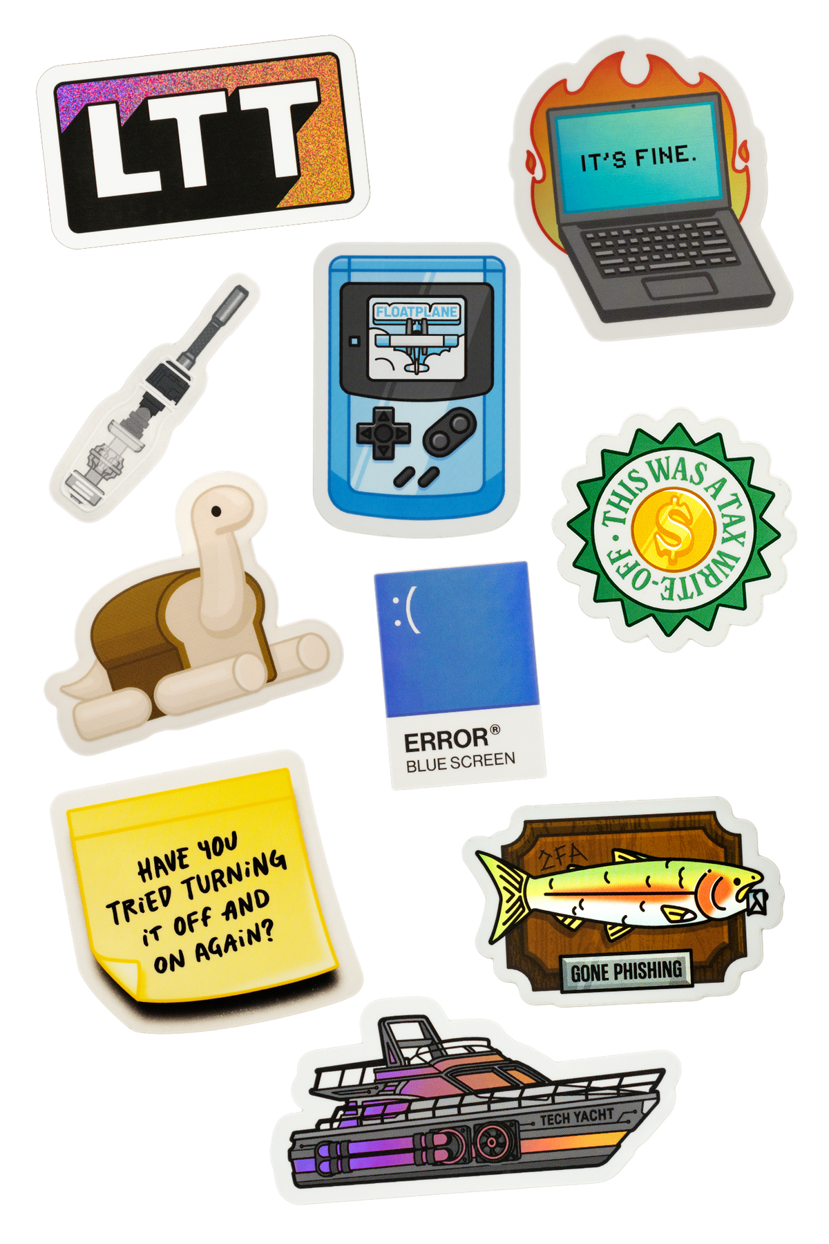Sticker For Ref Sticker Pack Set 3 – LTT Tech Reference Stickers | LTTStore
