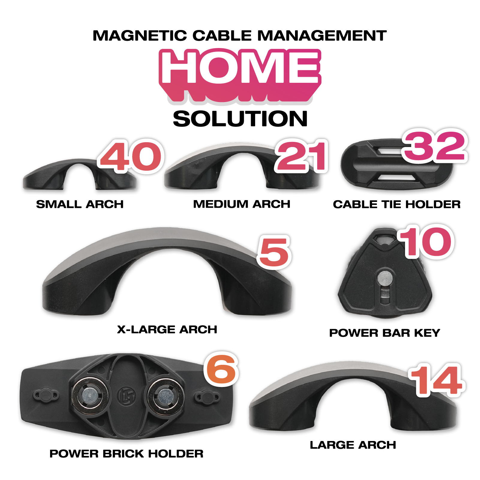 Magnetic Cable Management Silicone Home Solution