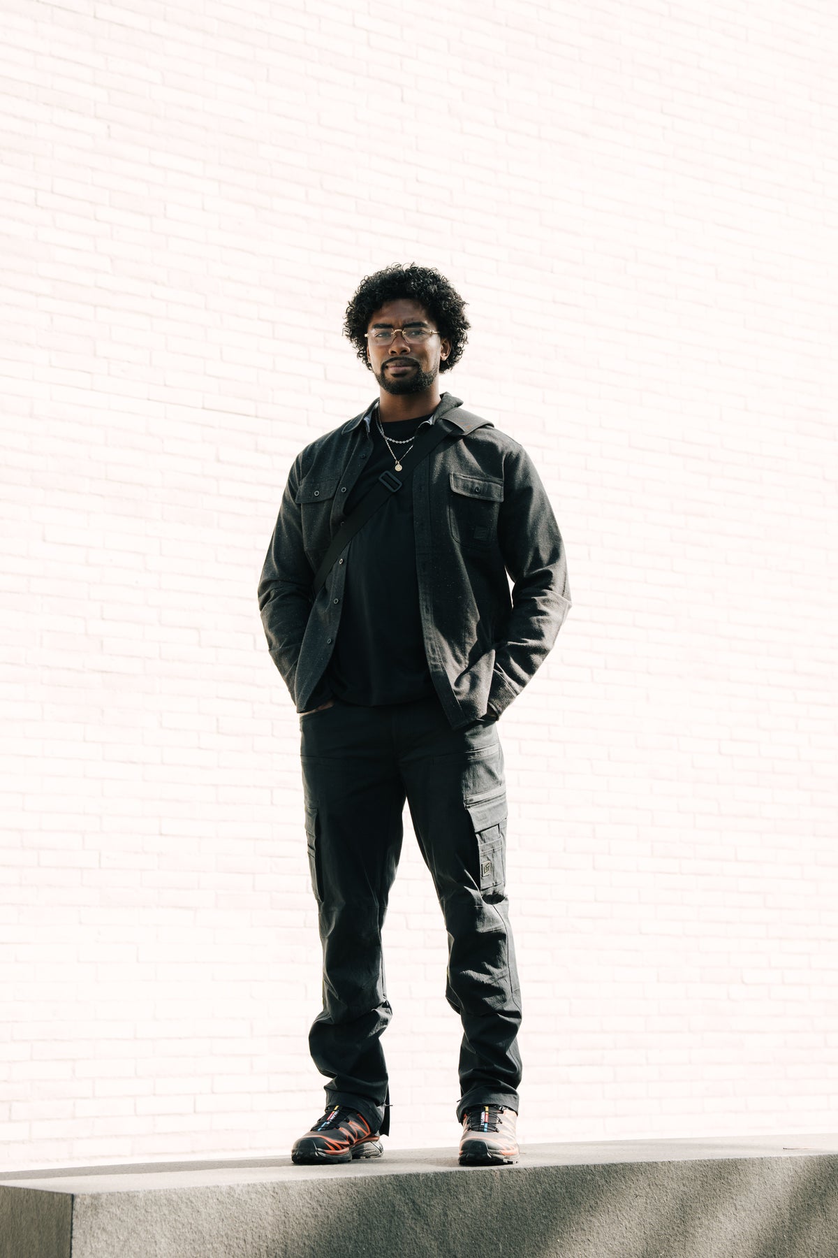 Model: Will, Size: Medium, Height: 5'10"/179cm #color_black 