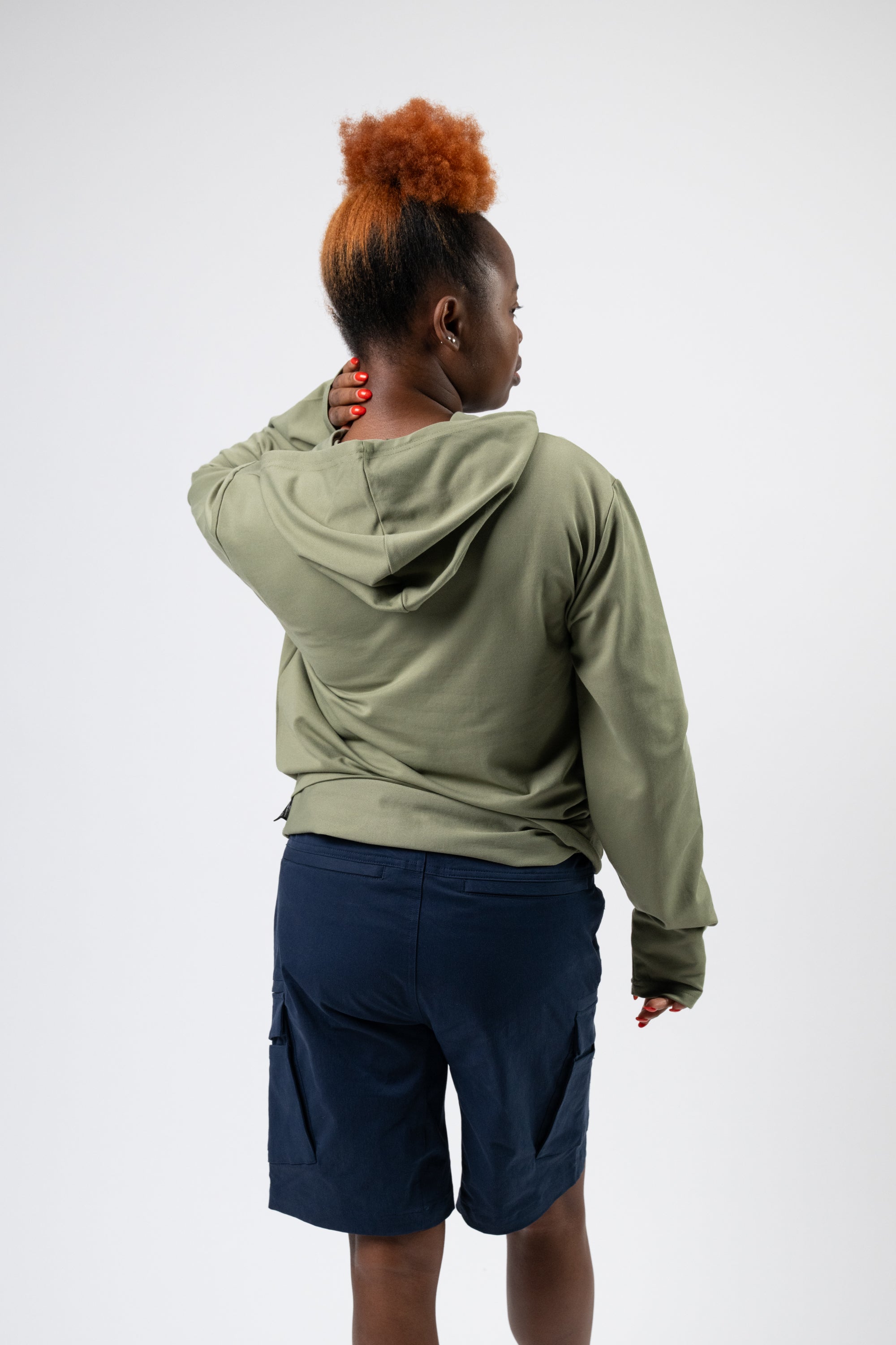 Model: Olamide, Size: Small, Height: 5’3”/160cm #color_cactus