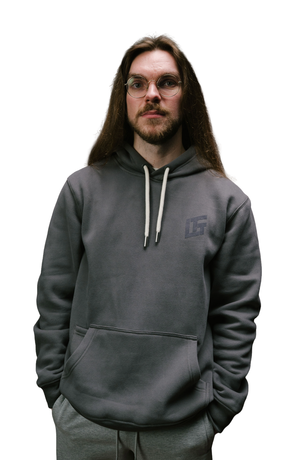 Model: Sven, Size: Large, Height: 6'/183cm #color_dark grey