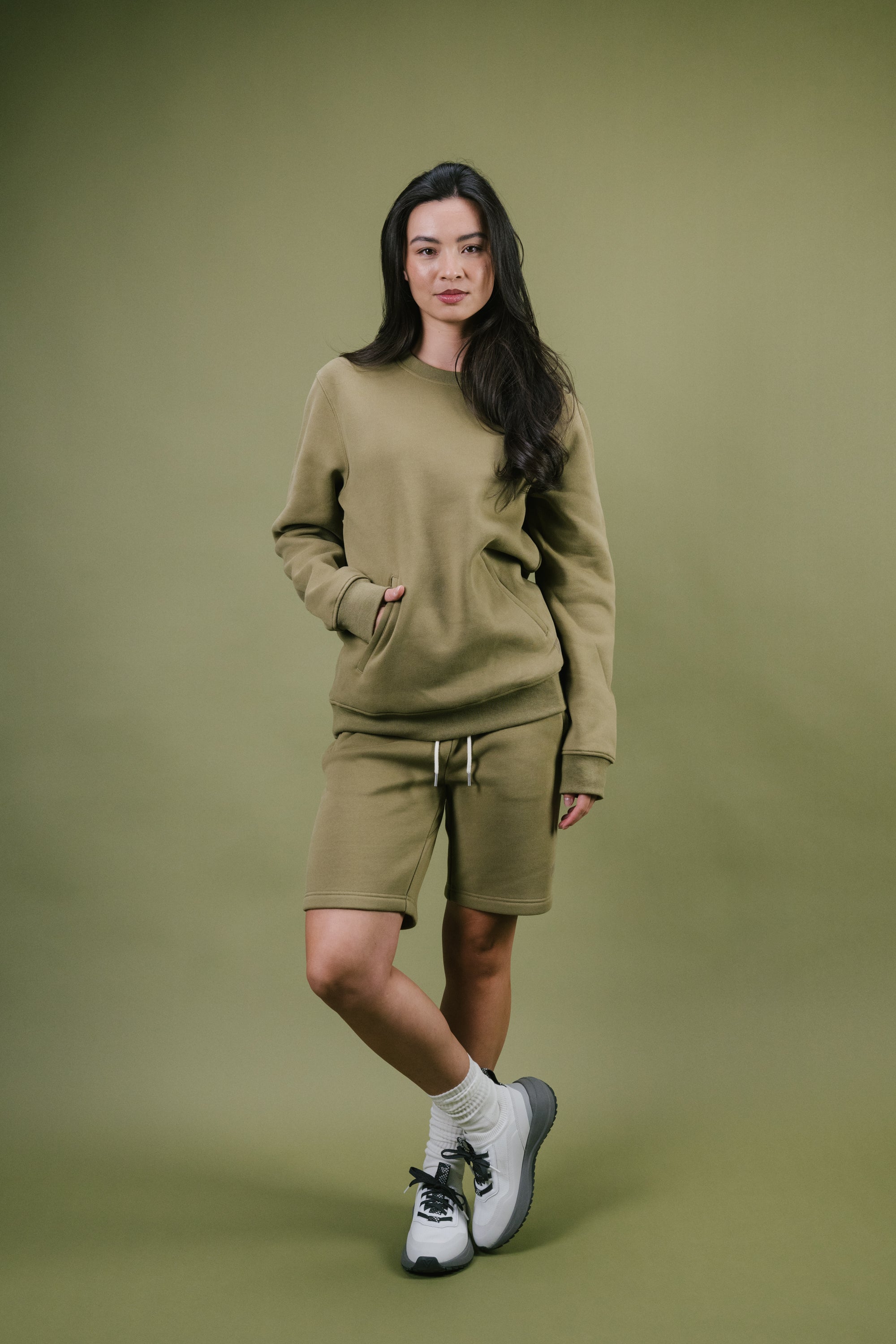 Model: Kayla, Size: Small, Height: 5’9”/175cm #color_olive