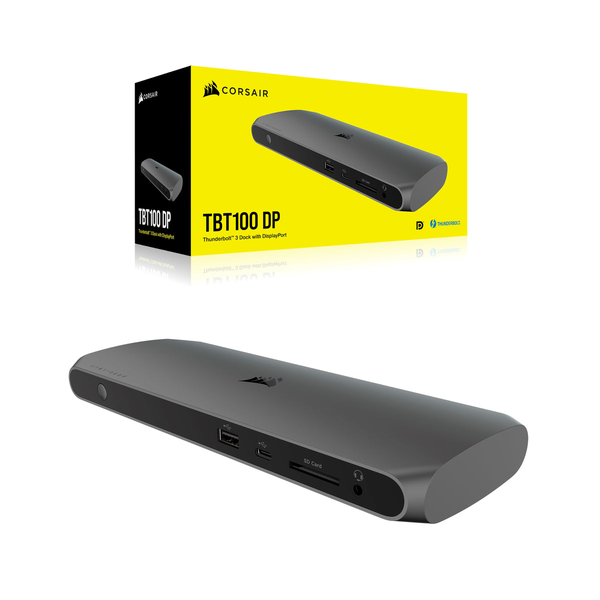 Station d'accueil Corsair TBT100 DP Thunderbolt 3 avec DisplayPort