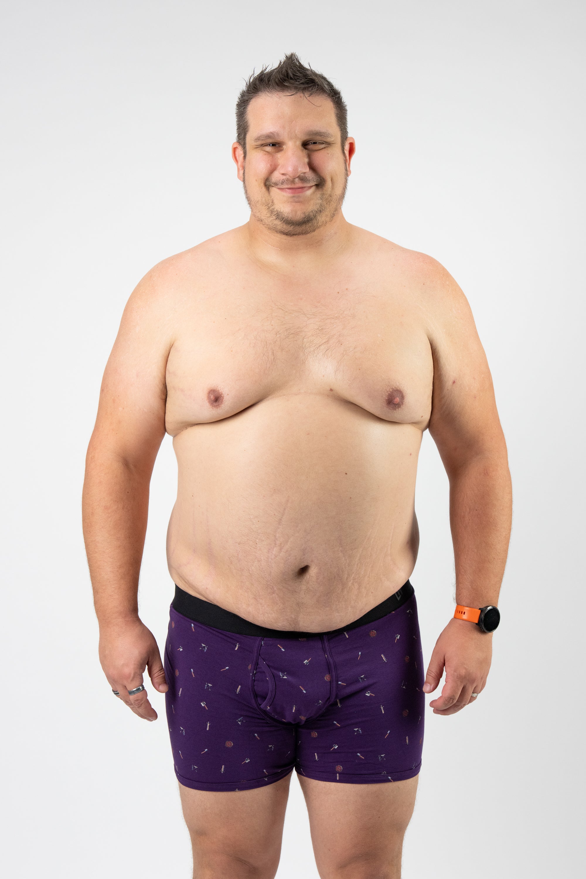 Model: David P, Height: 6’4”, Size: 2XL #design_video games