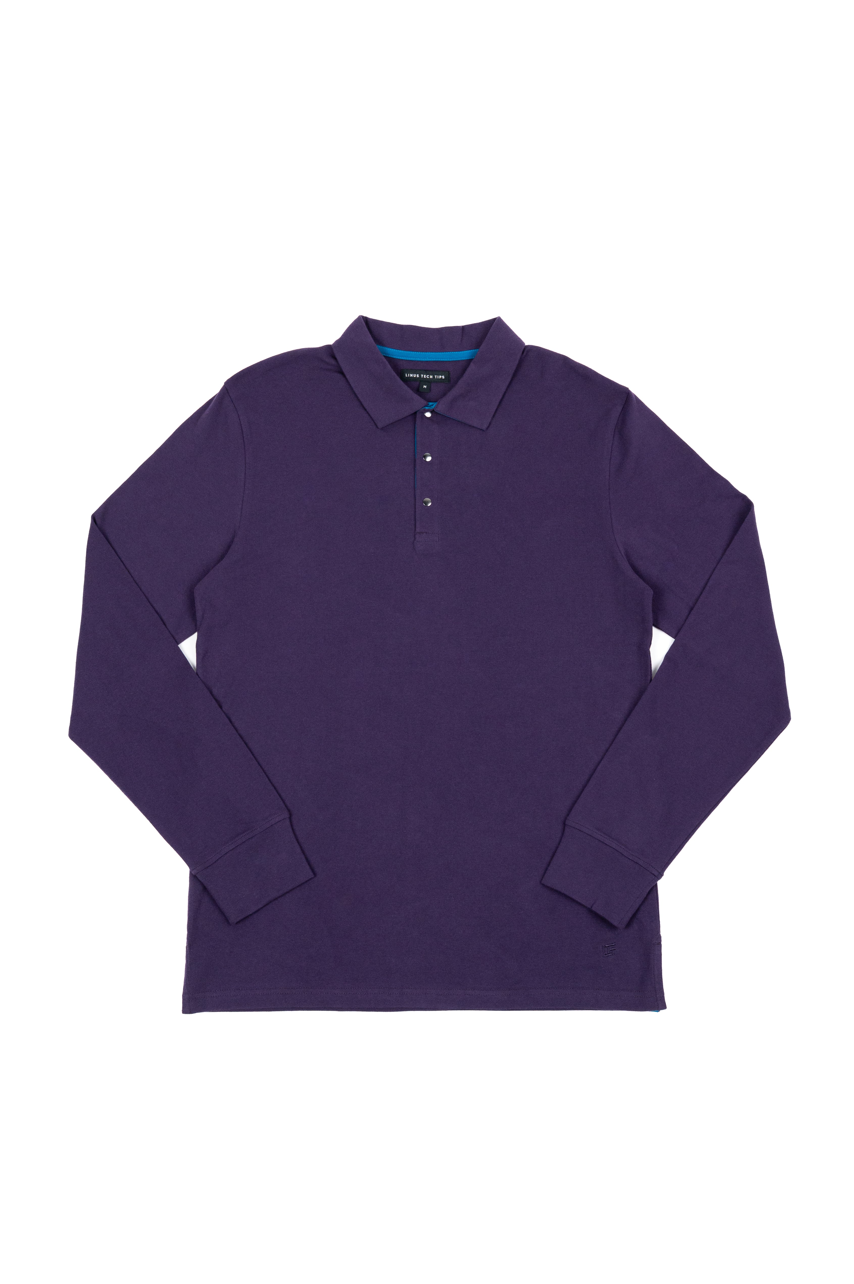 トップス MAN-TLE LongSleeve Polo sizeM Black Liquid Cotton Long Sleeve Polo Shirt - 2XL