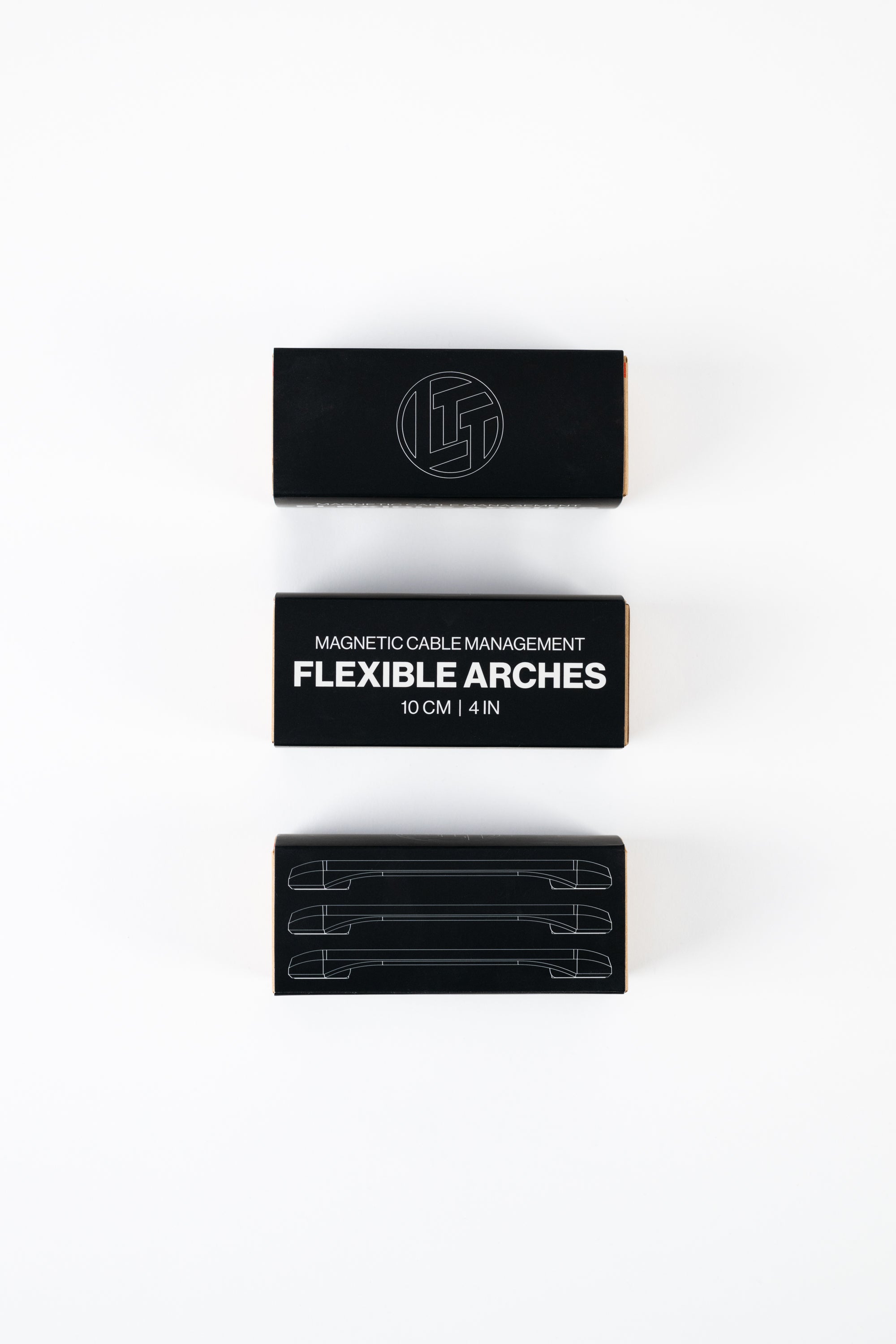 Magnetic Cable Management - Flexible Arches 3 pack - 10 cm / 4 in