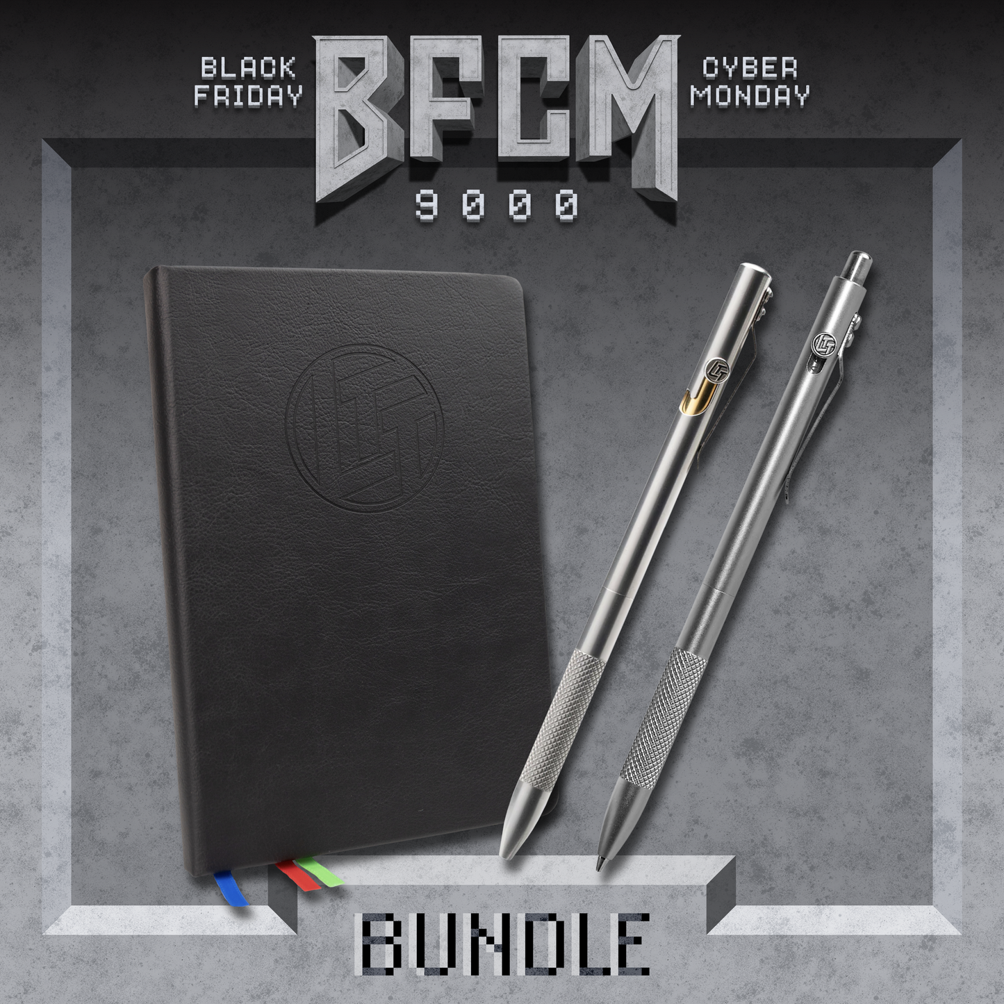 Scribedriver Bolt-Action Pen, Mechanical Pencil, and Notebook Bundle