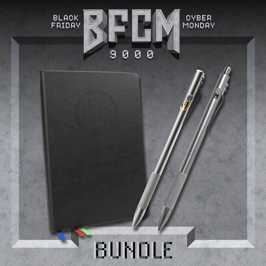 Scribedriver Bolt-Action Pen, Mechanical Pencil, and Notebook Bundle