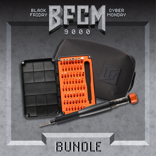 Precision Screwdriver, Bit Set and Tech Sack Bundle