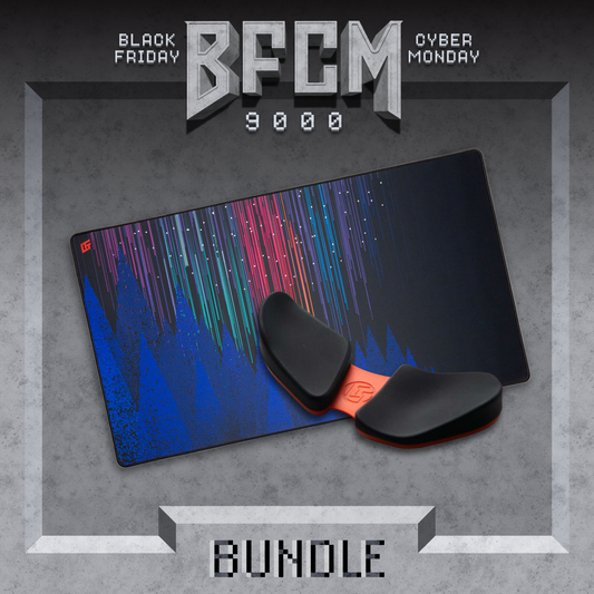 Northern Lights Desk Pad + DeltaHub LTT Wrist Rest Bundle