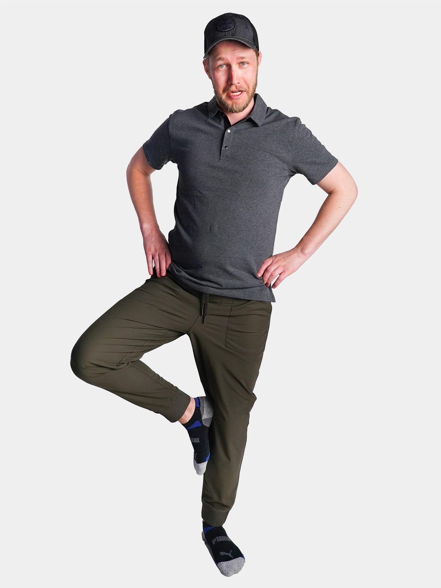 Model: Alex C, Size: Medium / Standard, Height: 6’/183cm