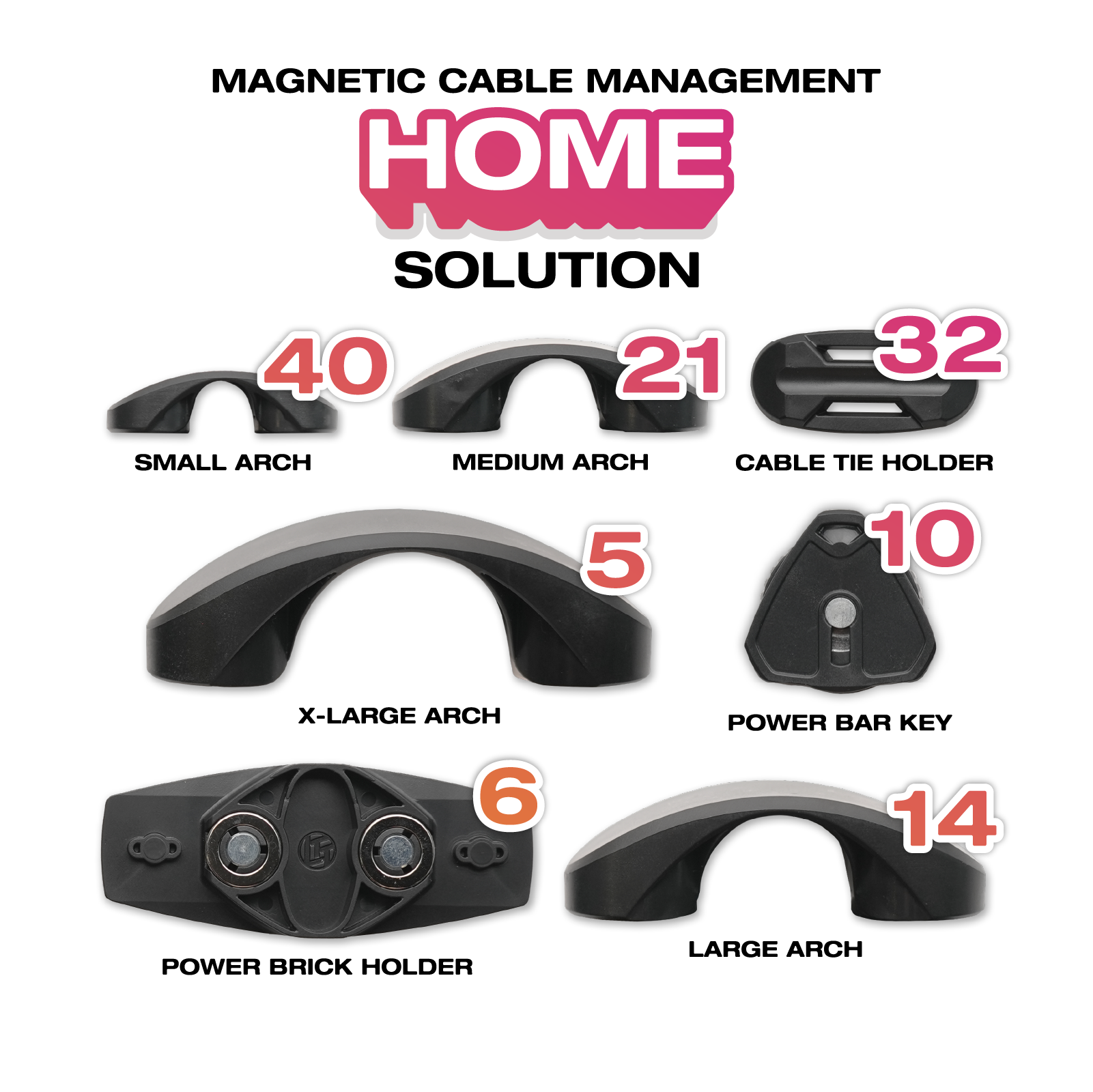 Magnetic Cable Management - Arch Home Solution