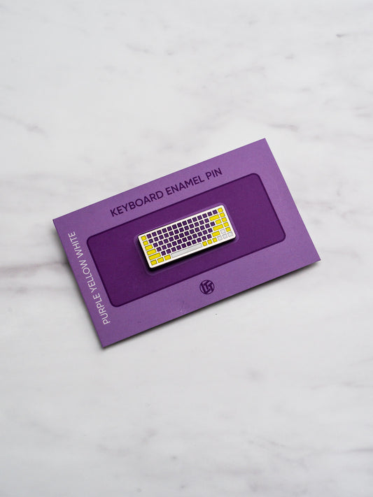 Bonus Keyboard Pin Purple Yellow White