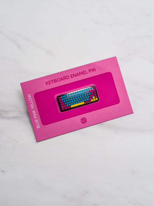 Bonus Keyboard Pin Blue Pink Yellow