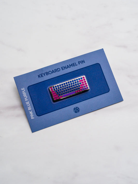 Bonus Keyboard Pin Pink Blue Purple