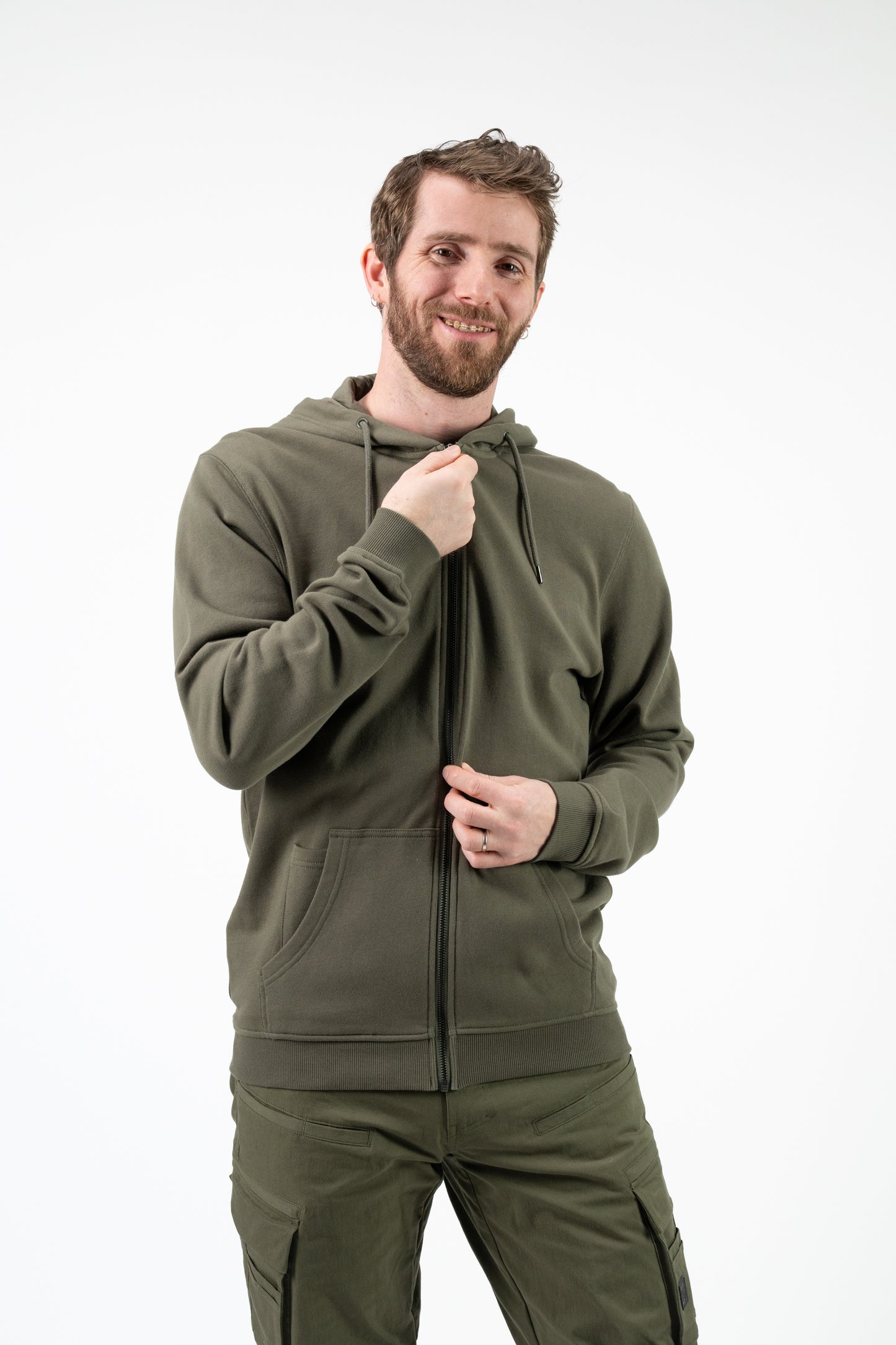 Blank Zip-Up Hoodie