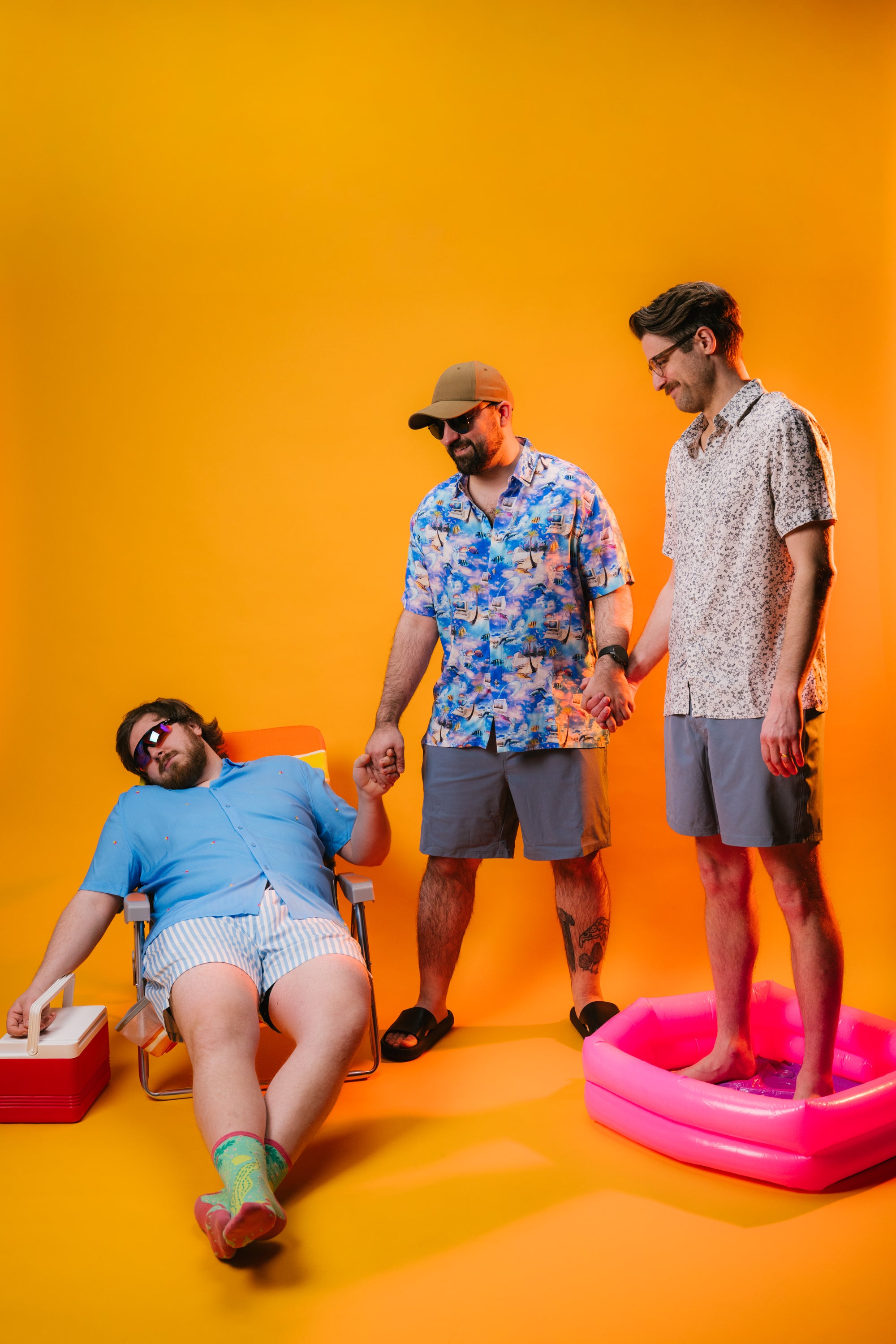 Model: Adam S, Size: X-Large, Height: 6’/183cm, Model: Plouffe, Size: Large, Height: 5’7”/170cm, Model: Riley, Size: Medium, Height: 6’1”/185cm