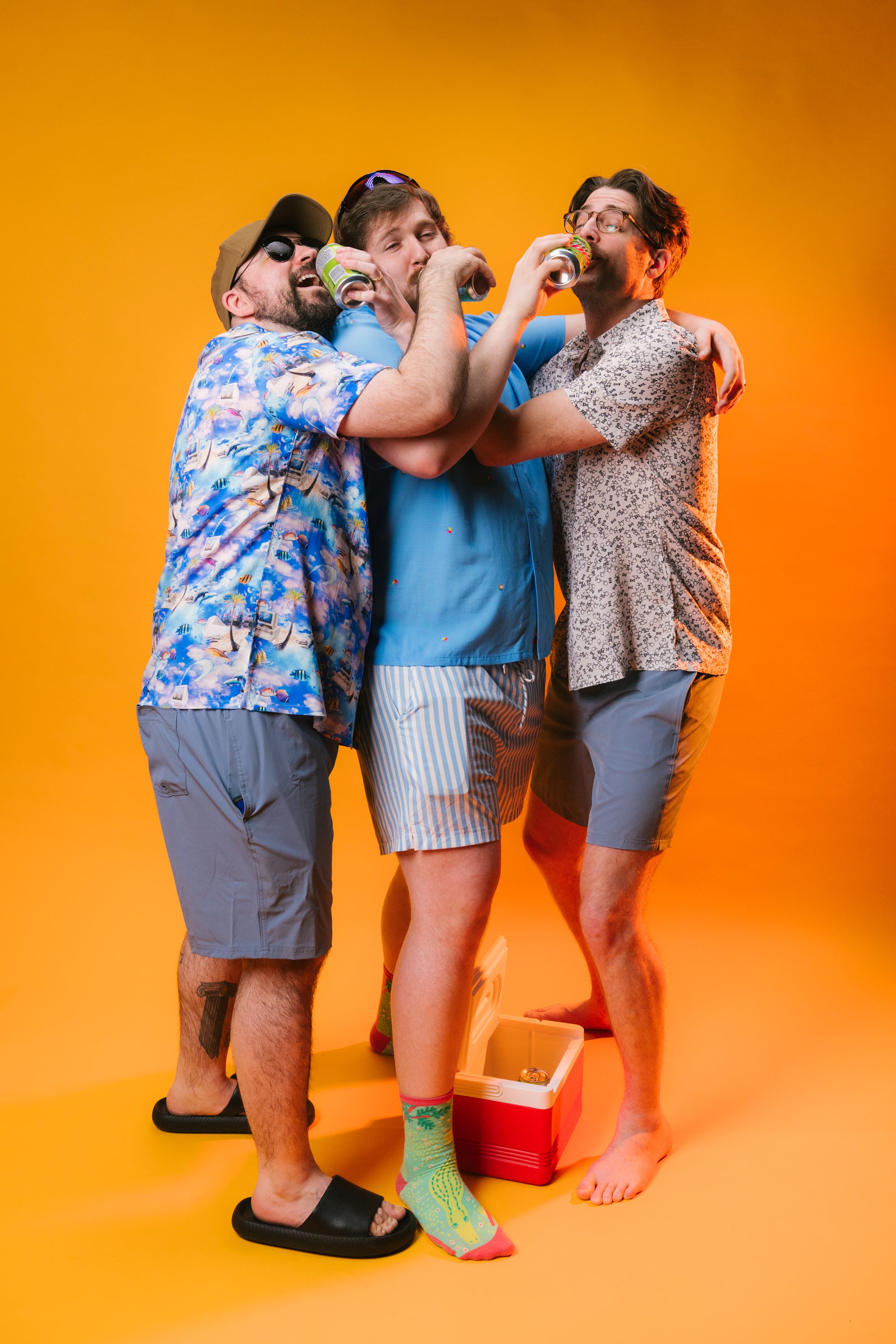 Model: Plouffe, Size: Large, Height: 5’7”/170cm, Model: Adam S, Size: X-Large, Height: 6’/183cm, Model: Riley, Size: Medium, Height: 6’1”/185cm