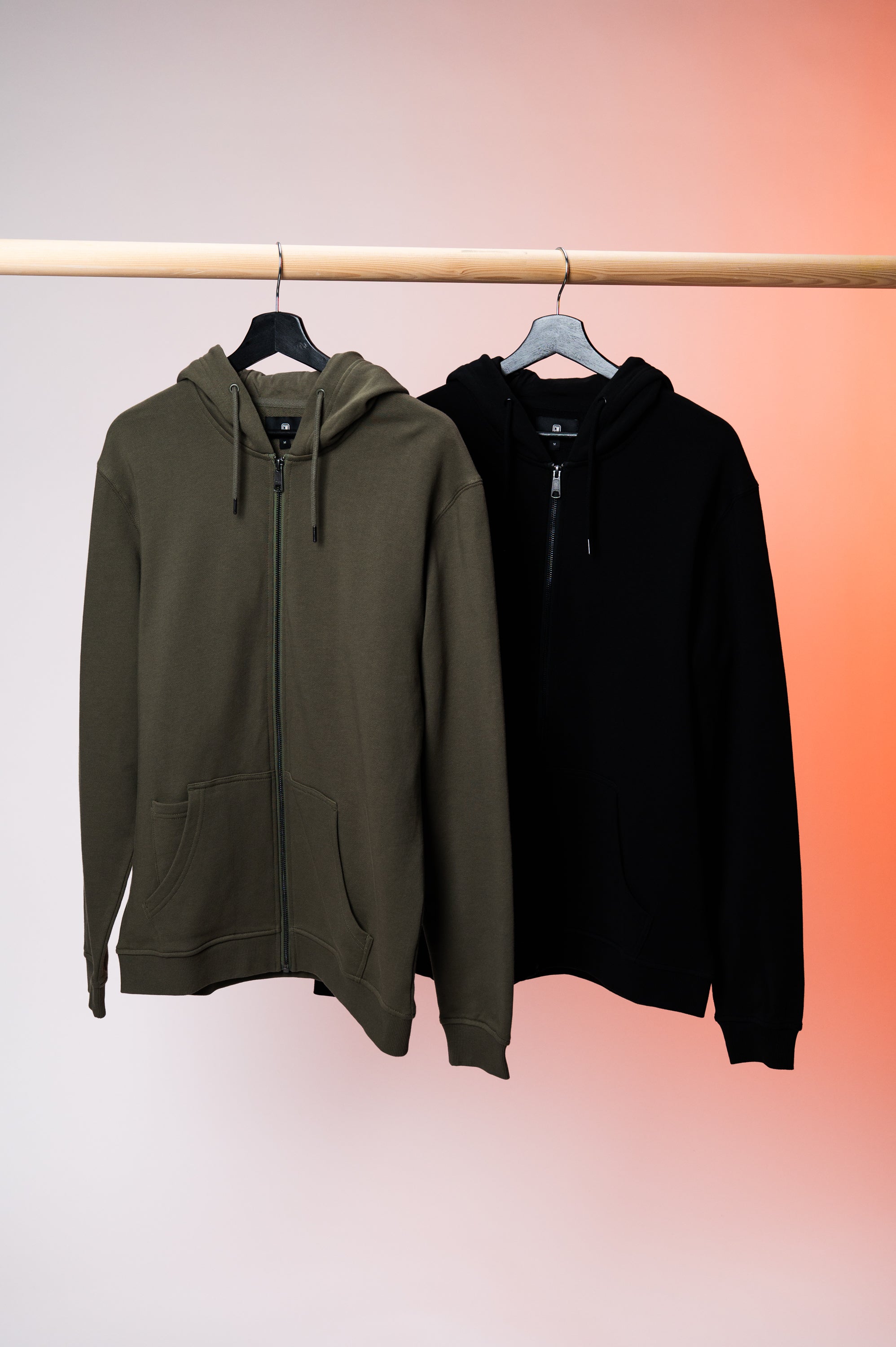 Blank Zip-Up Hoodie