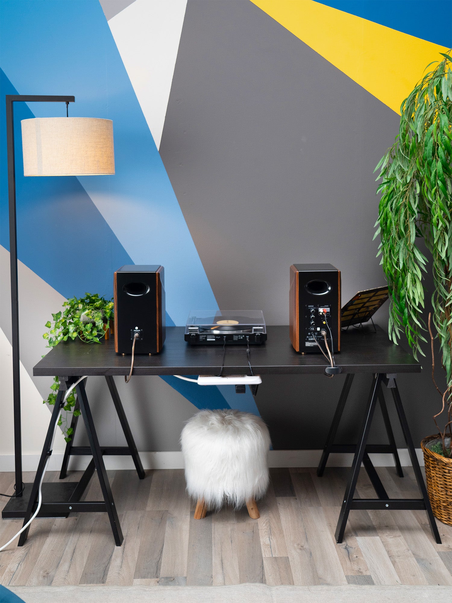 Magnetic Cable Management Arch Room Solution