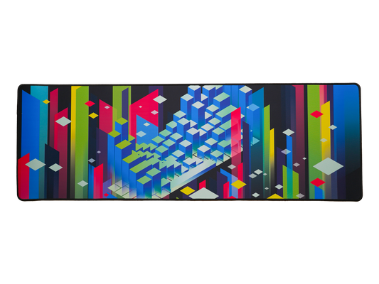 Technicolor Keys Desk Pad