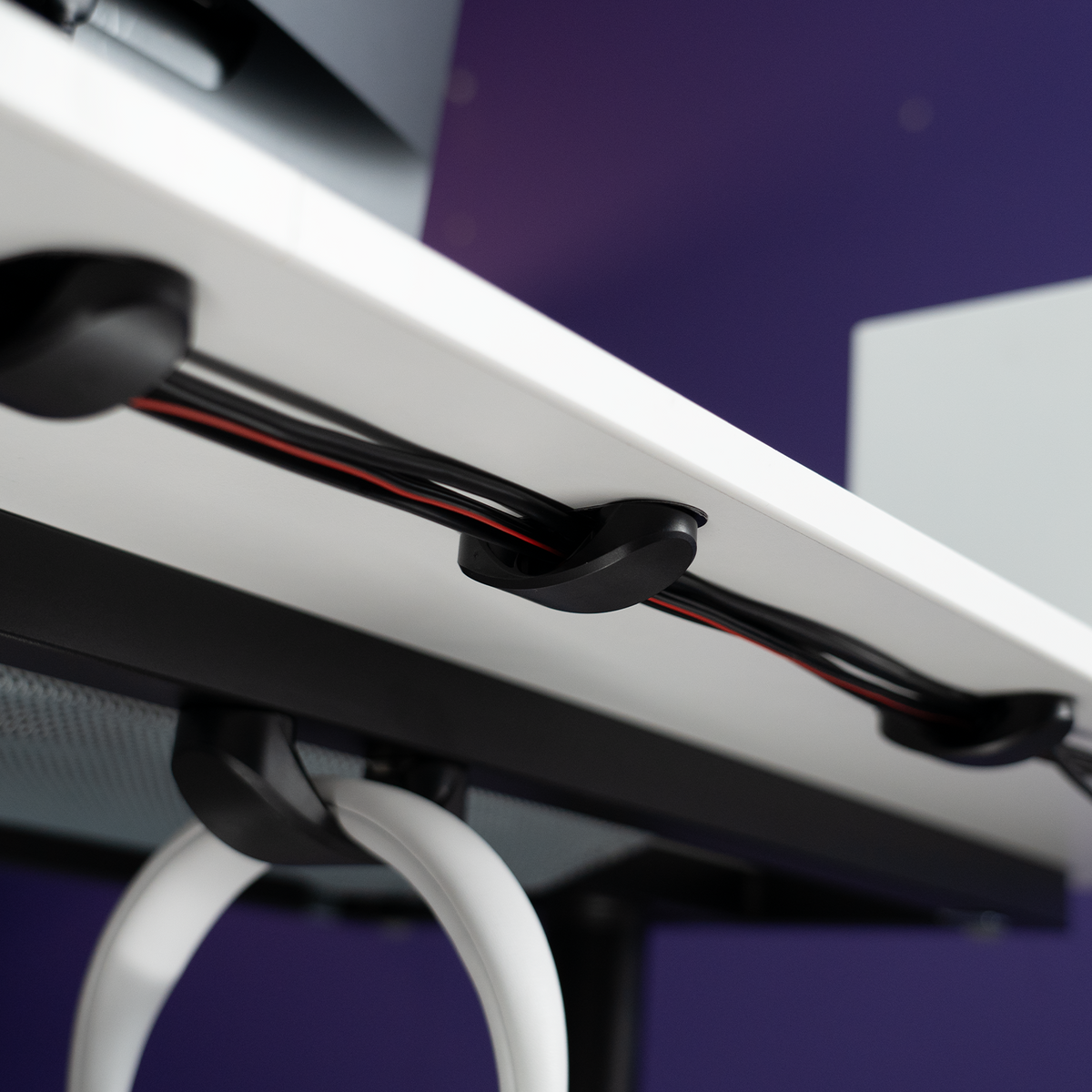 Magnetic Cable Management Arch Desk Solution
