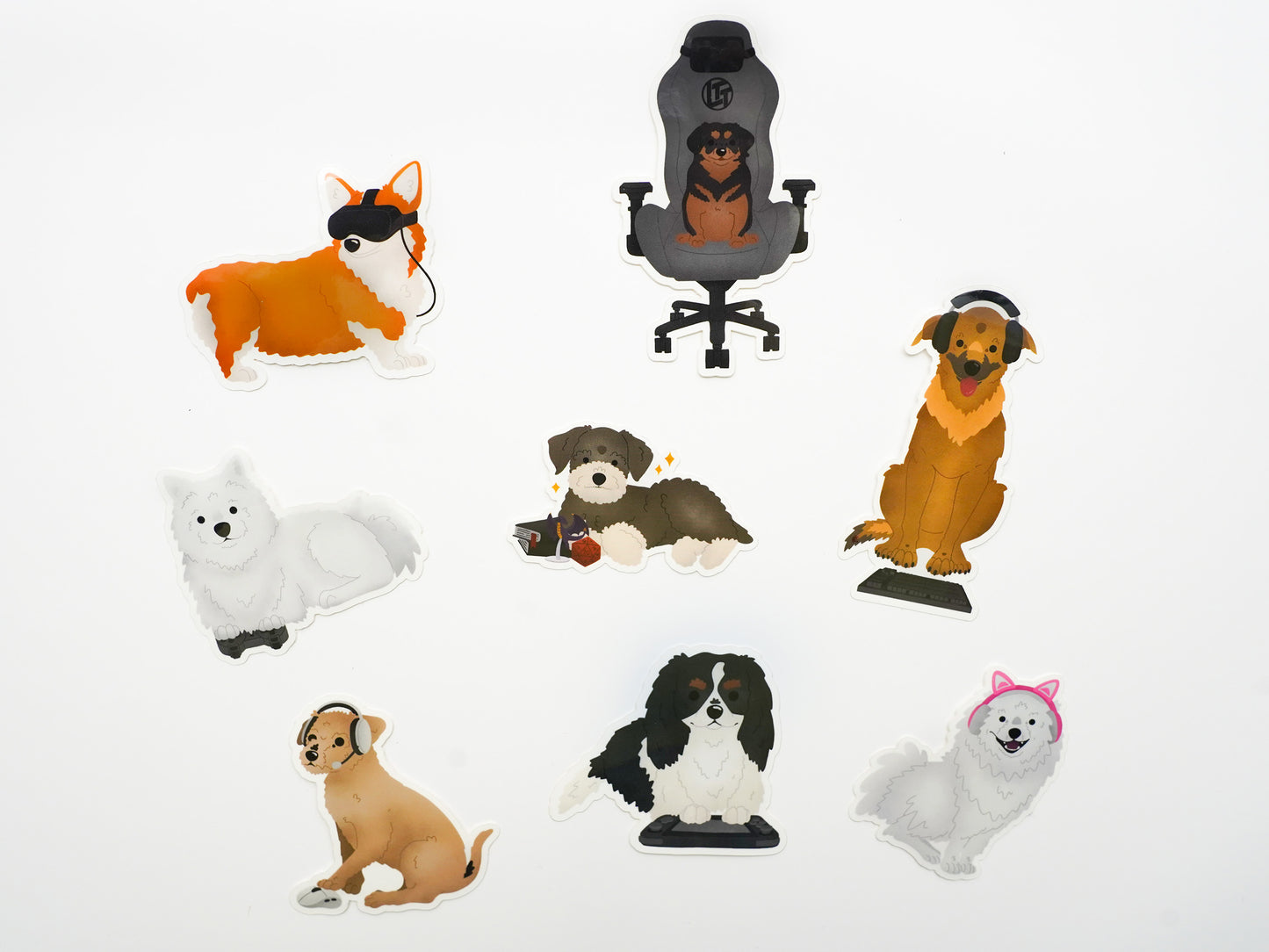 Pack d'autocollants animaux Gaming Dogs - Bonus
