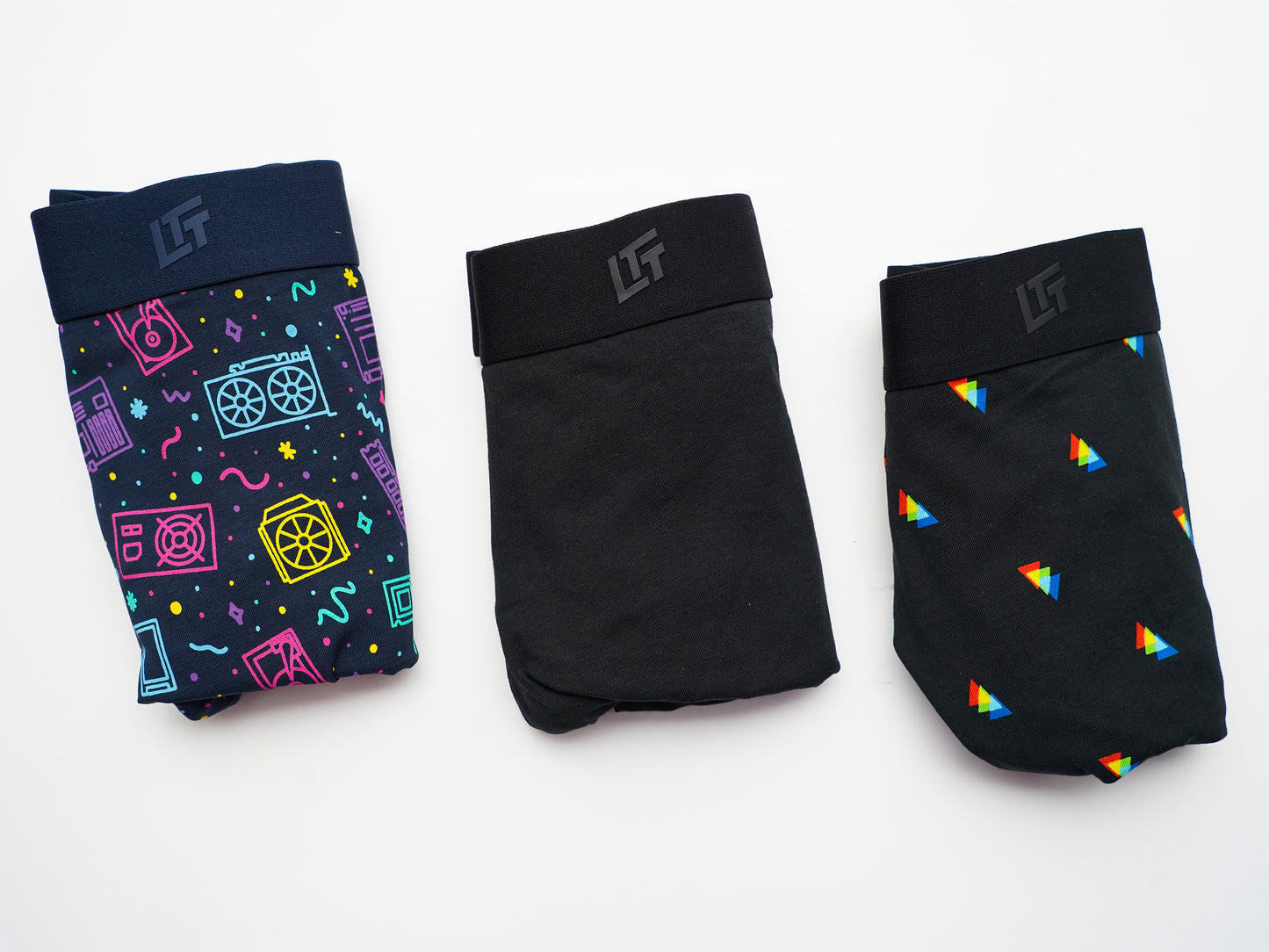 Underwear 3-pack - Confetti / Prism / Black