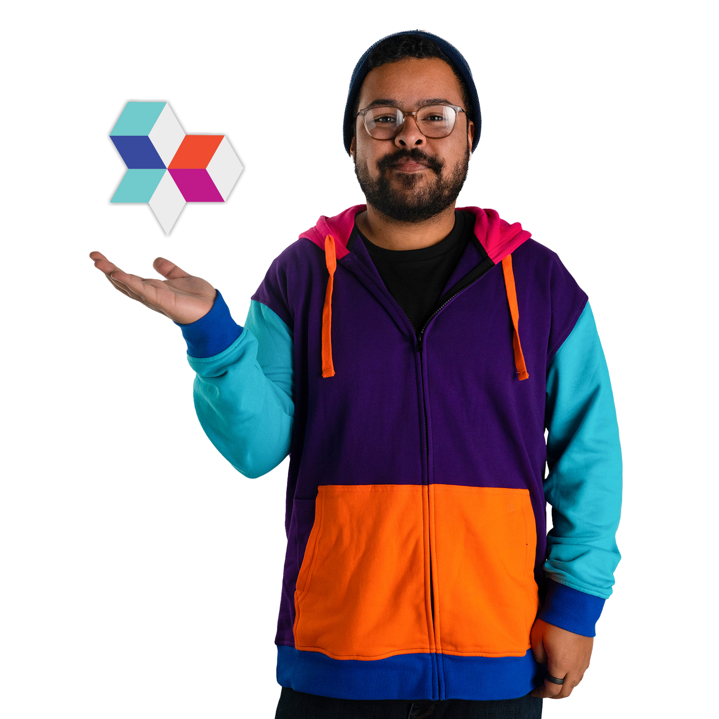 Block hoodie men's sales